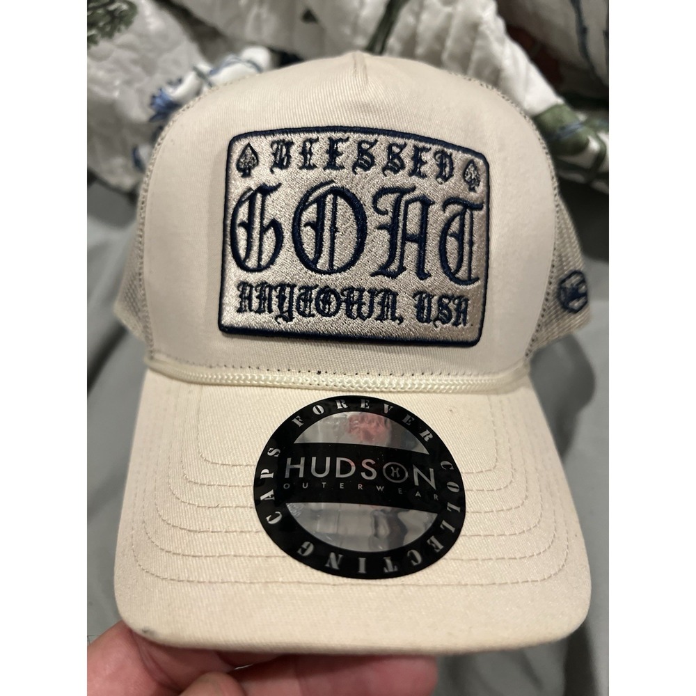 Stra8 Drop And Hudson Blessed Goat Trucker Style Snap Back Hat‎